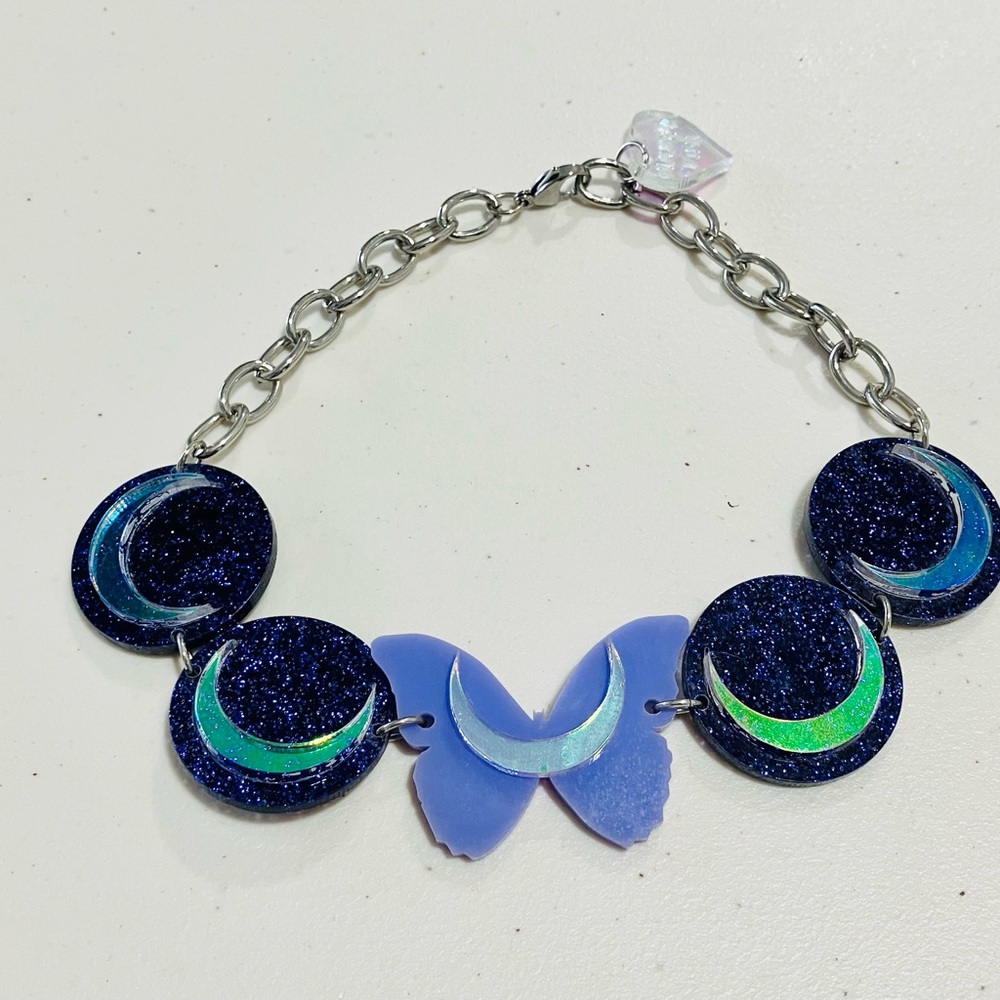Marina Fini Butterfly and Moon Choker